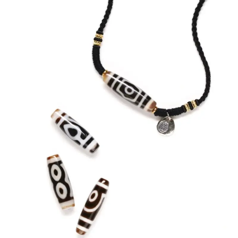 Jade Linmen Agate Necklaces Unisex-4