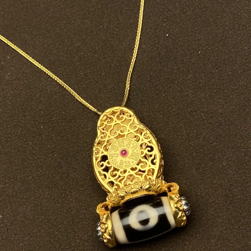 Jade Linmen Agate Necklaces Unisex-2