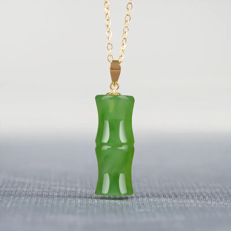Jade Linmen 18k Gold And Tian Jade Pendants Unisex Jasper-4