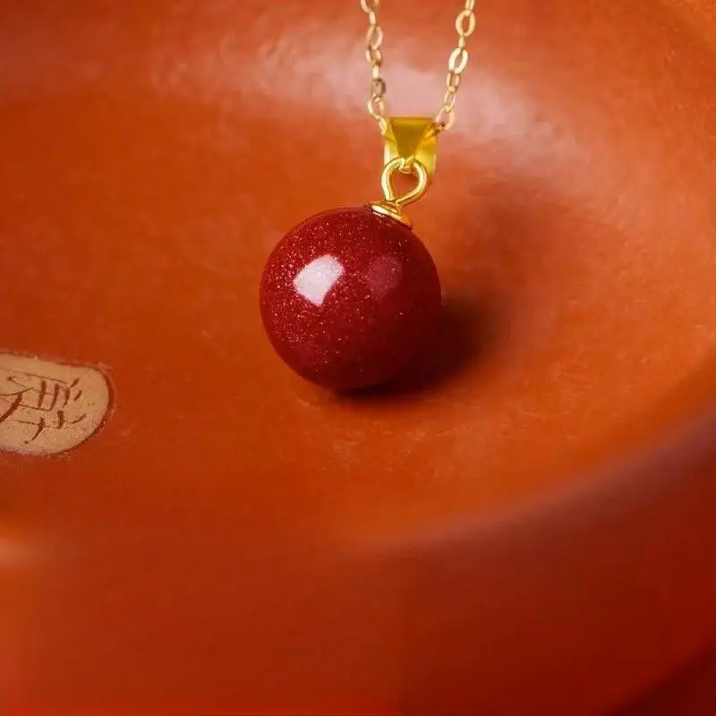 Jade Linmen Cinnabar Jade Necklaces Women's-3