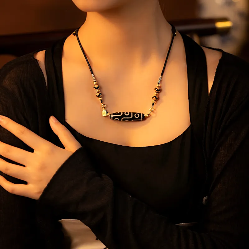 Jade Linmen Agate Jade Necklaces Unisex-3