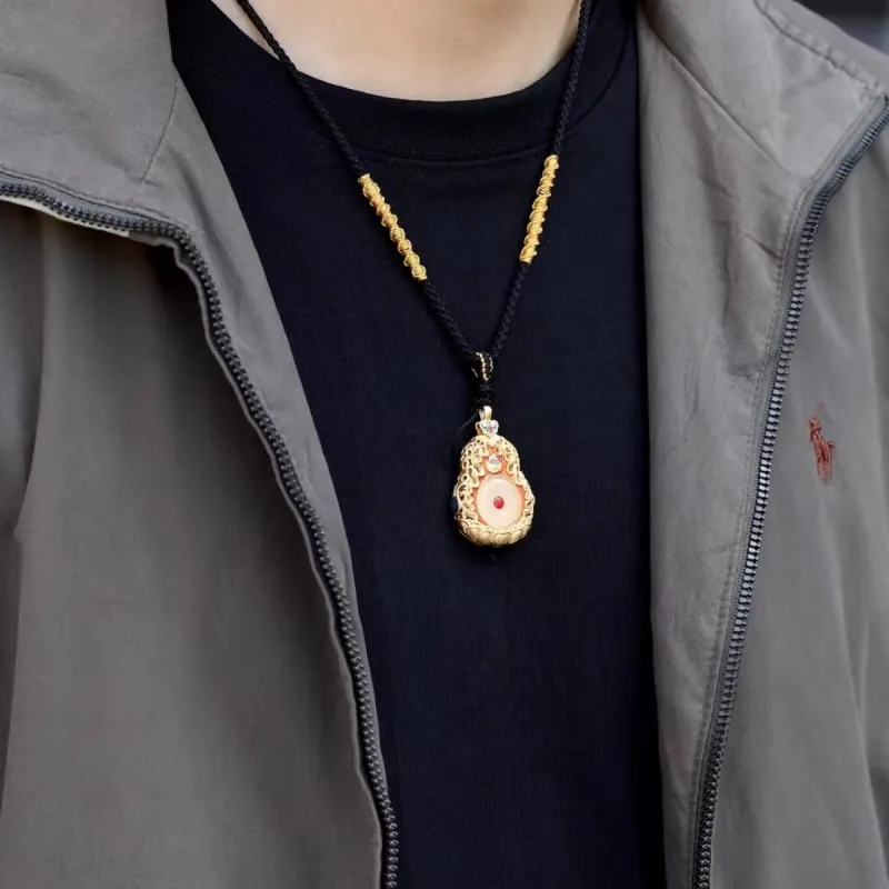 Jade Linmen Alloy Necklaces Unisex-3