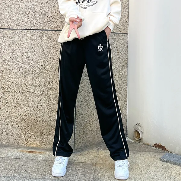 GR816 Casual Pants Unisex Black-4