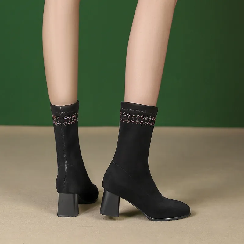 PIERCE GENTRY Ankle Boots 6cm Women's-5