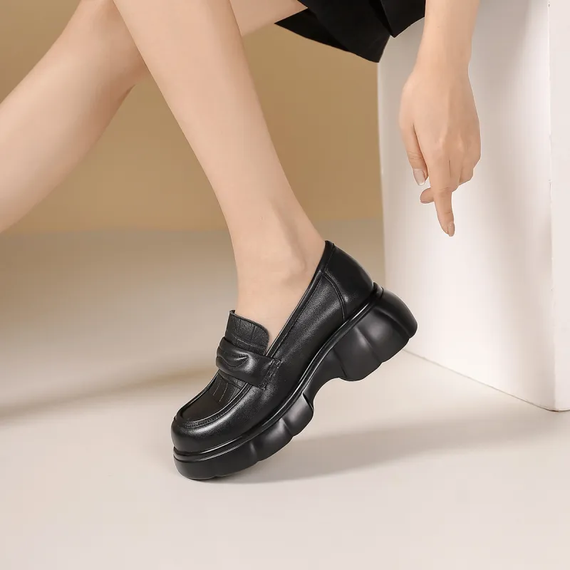 PIERCE GENTRY Loafers 6cm Women's-5
