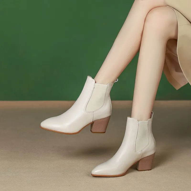 PIERCE GENTRY 11cm Chelsea Boots 6.5cm Women's-10