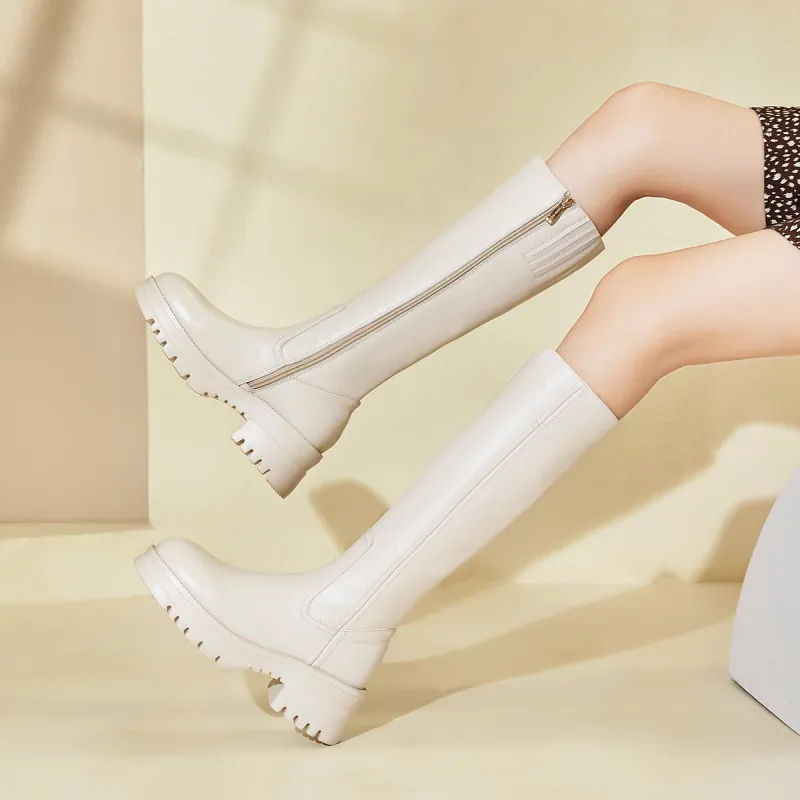 PIERCE GENTRY Knee-high Boots 5.5cm Women's-8