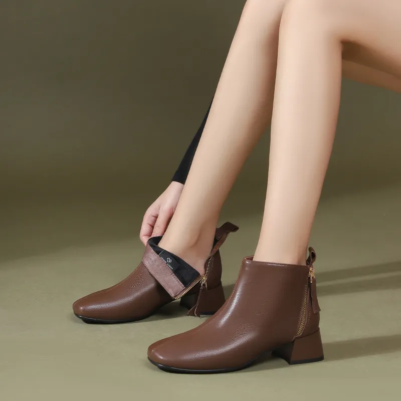 PIERCE GENTRY Ankle Boots 4cm Women's-9