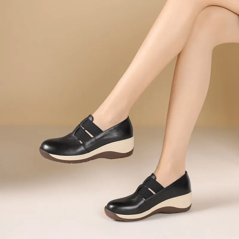 PIERCE GENTRY Loafers Women's Black/Beige/Yellow-3