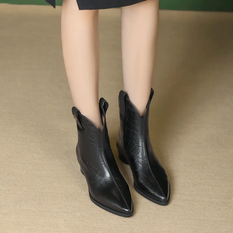 PIERCE GENTRY Ankle Boots 3.5cm Women's-4