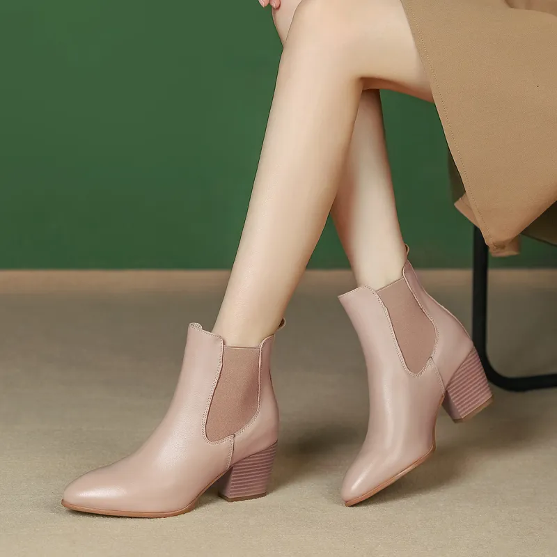 PIERCE GENTRY 11cm Chelsea Boots 6.5cm Women's-17