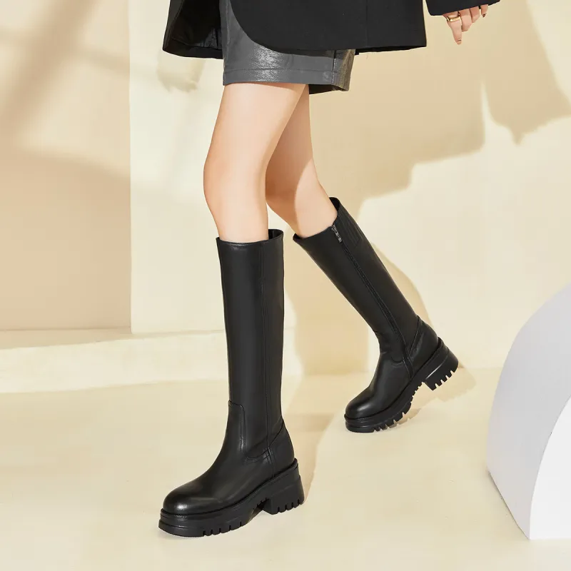 PIERCE GENTRY Knee-high Boots 5.5cm Women's-4