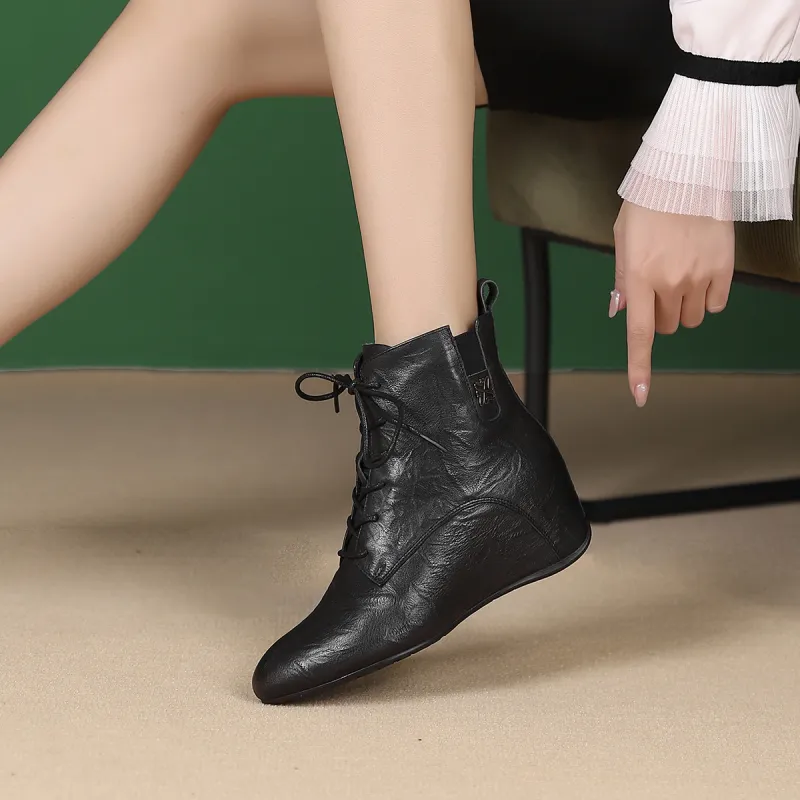PIERCE GENTRY Ankle Boots 6cm Women's-4