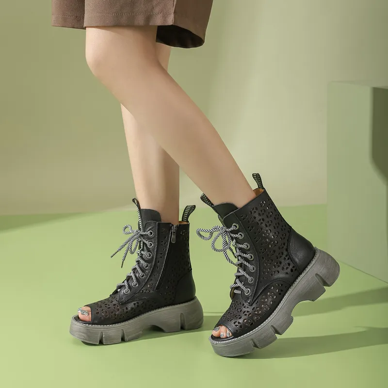 PIERCE GENTRY Ankle Boots 5.5cm Women's-5