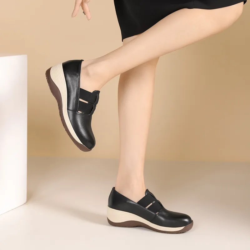 PIERCE GENTRY Loafers Women's Black/Beige/Yellow-6