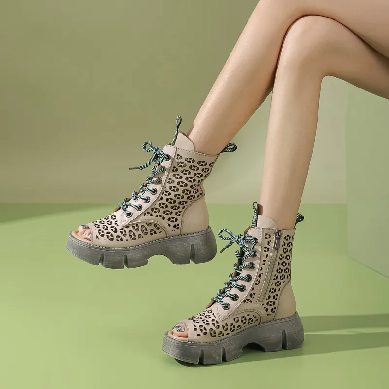 PIERCE GENTRY Ankle Boots 5.5cm Women's-9