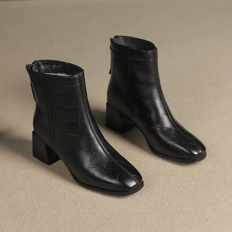 PIERCE GENTRY Ankle Boots Women's Black/Beige-6