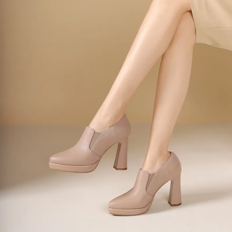 PIERCE GENTRY Chunky Heel High Heels Women's-10