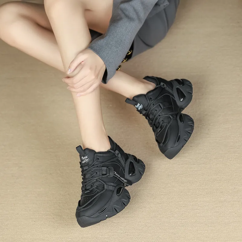 PIERCE GENTRY Low-Top Chunky Sneakers 7cm Women's-4