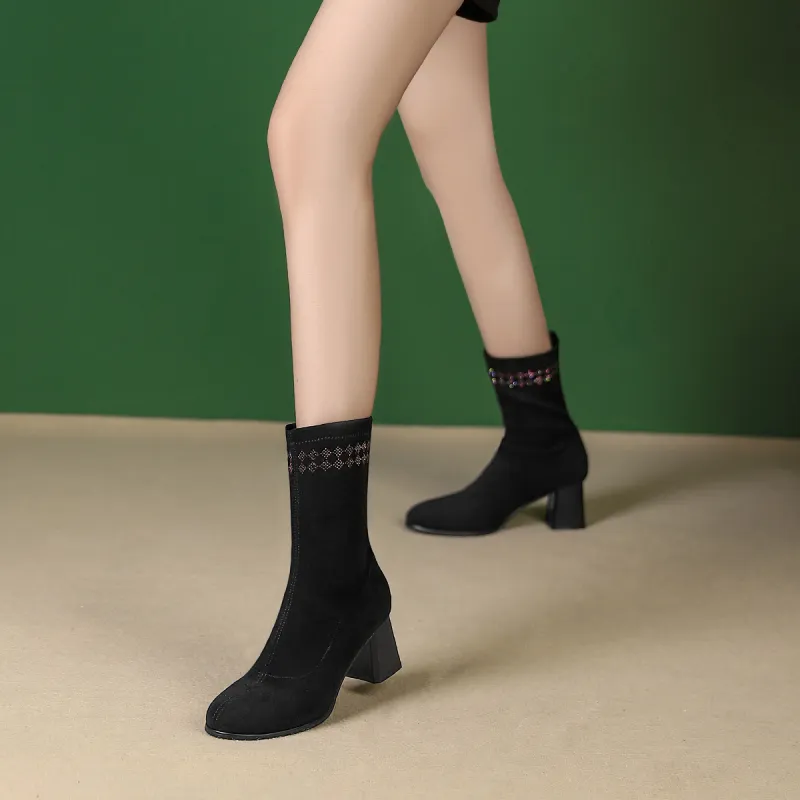 PIERCE GENTRY Ankle Boots 6cm Women's-4