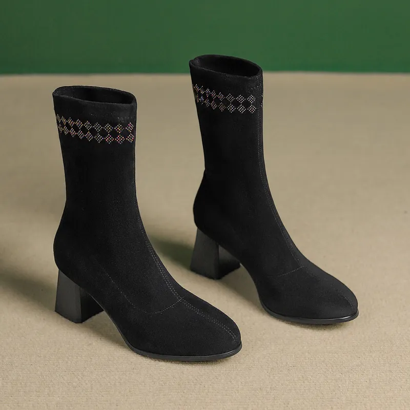 PIERCE GENTRY Ankle Boots 6cm Women's-6