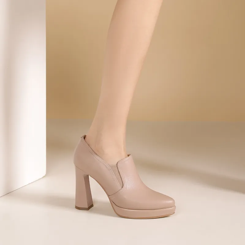 PIERCE GENTRY Chunky Heel High Heels Women's-12