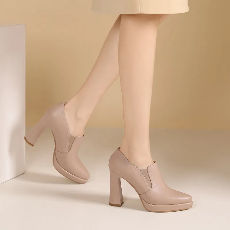 PIERCE GENTRY Chunky Heel High Heels Women's-13