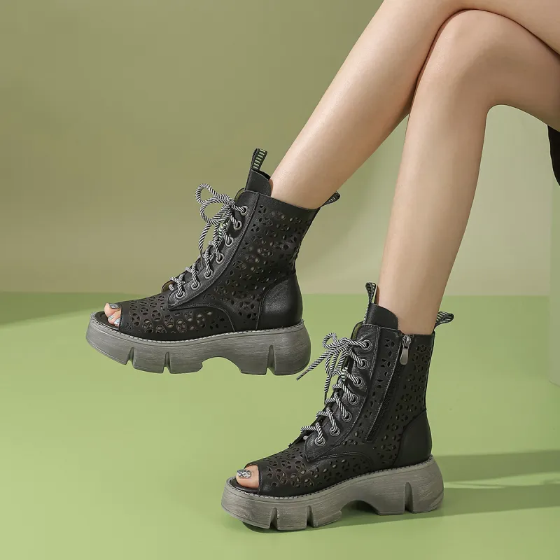 PIERCE GENTRY Ankle Boots 5.5cm Women's-3