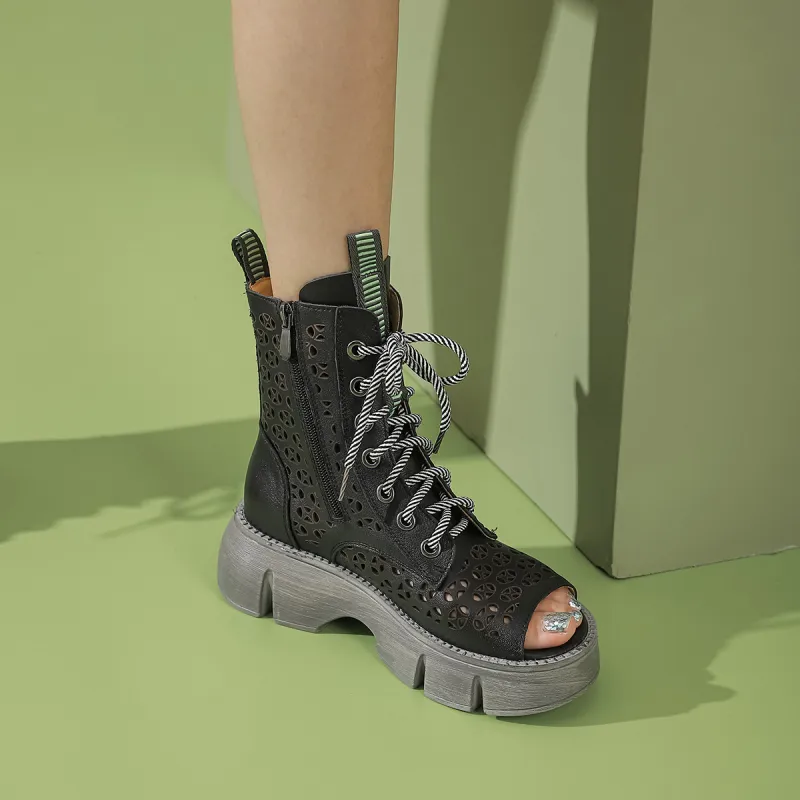 PIERCE GENTRY Ankle Boots 5.5cm Women's-4
