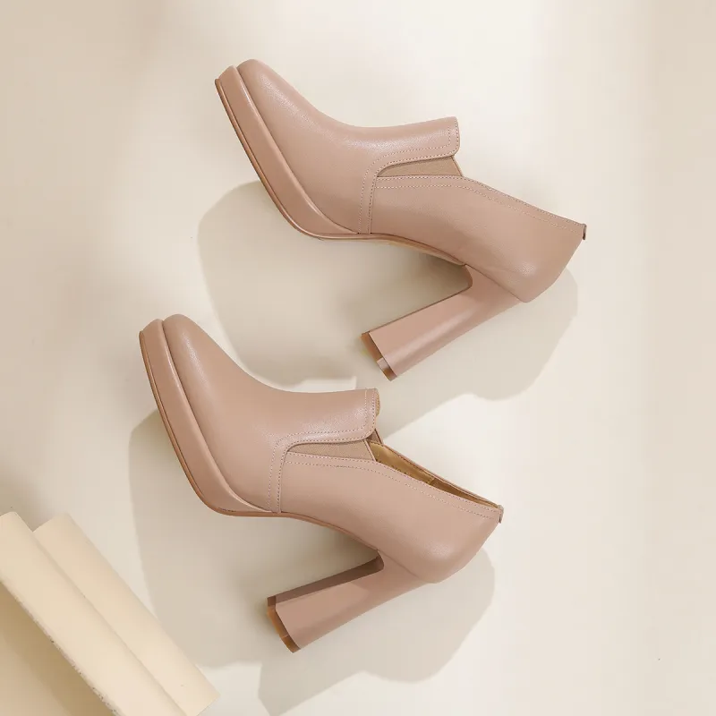 PIERCE GENTRY Chunky Heel High Heels Women's-15