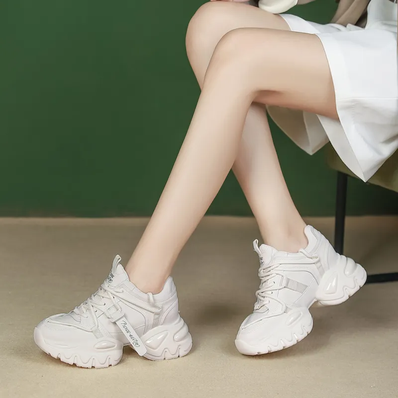 PIERCE GENTRY Low-Top Chunky Sneakers 7cm Women's-10