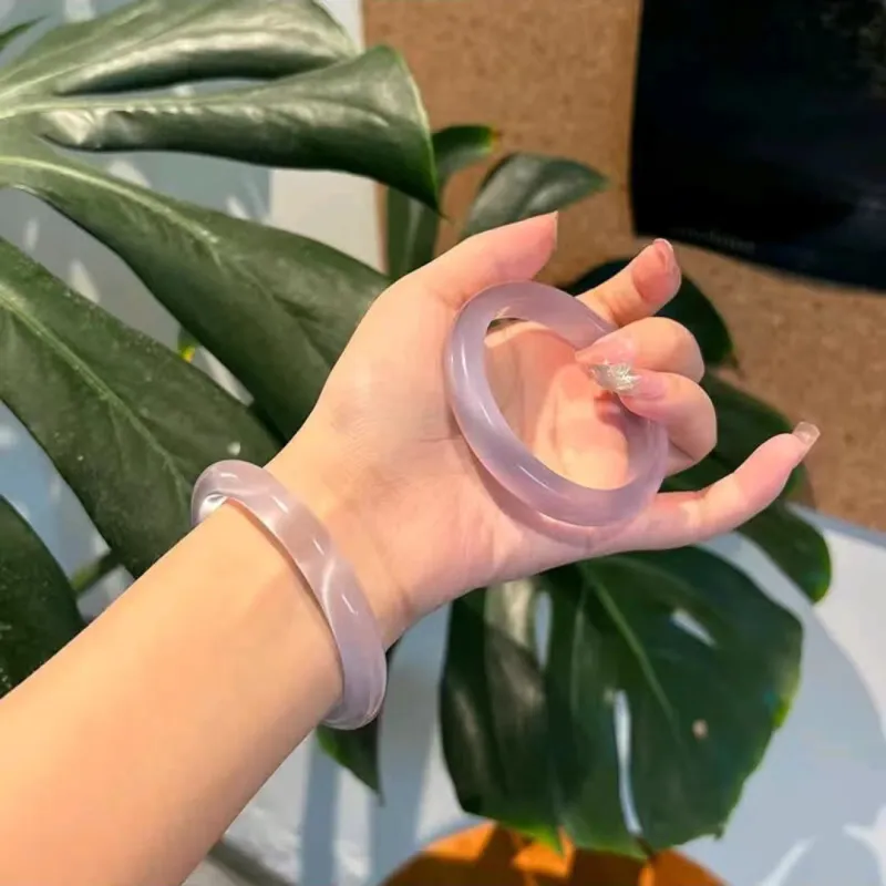 Yuxin Glass Cat Eye Jade Bangles Unisex-6