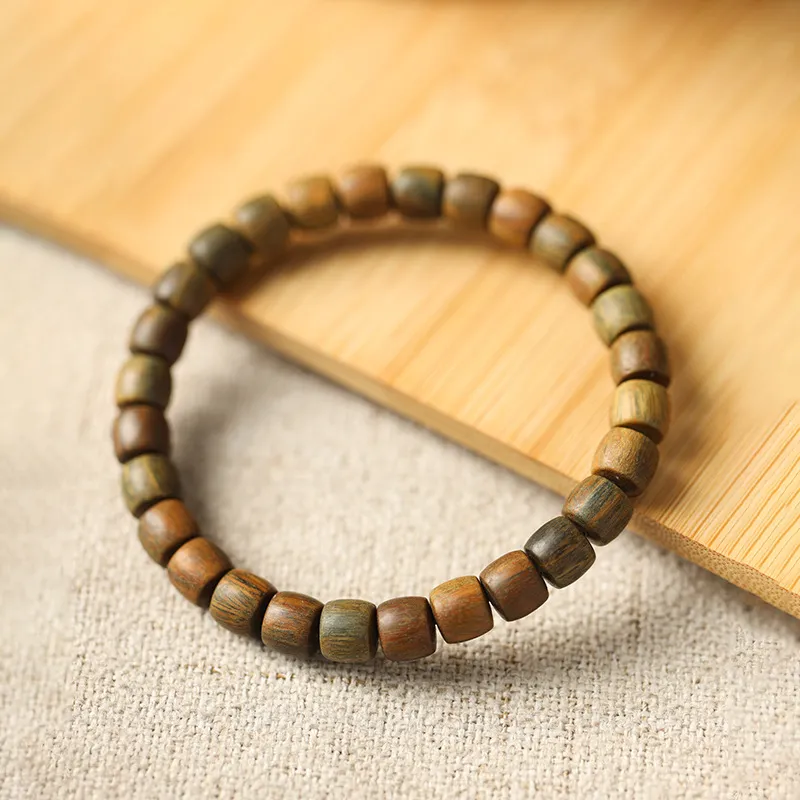Yuxin Green Sandalwood Bracelets Unisex-3