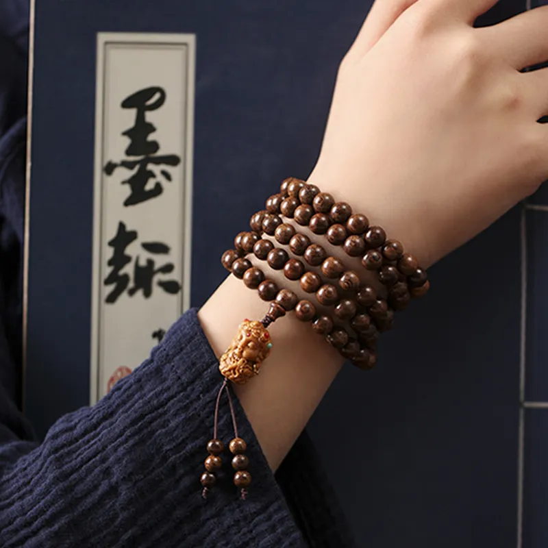 Yuxin Golden Sandalwood Bracelets Unisex-4