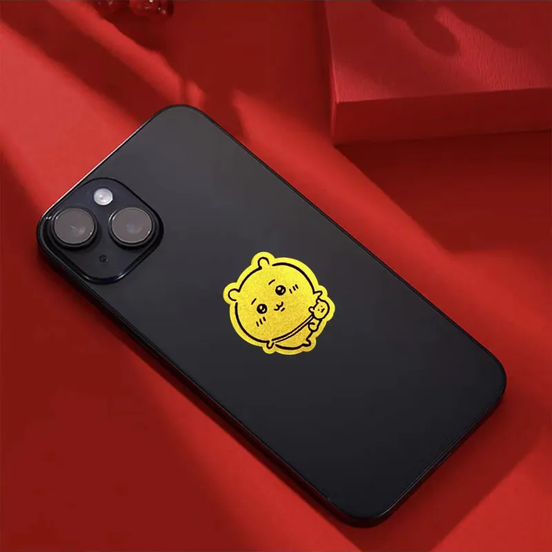 Yuxin Gold Prosperity Cell Phone Sticker Unisex-5