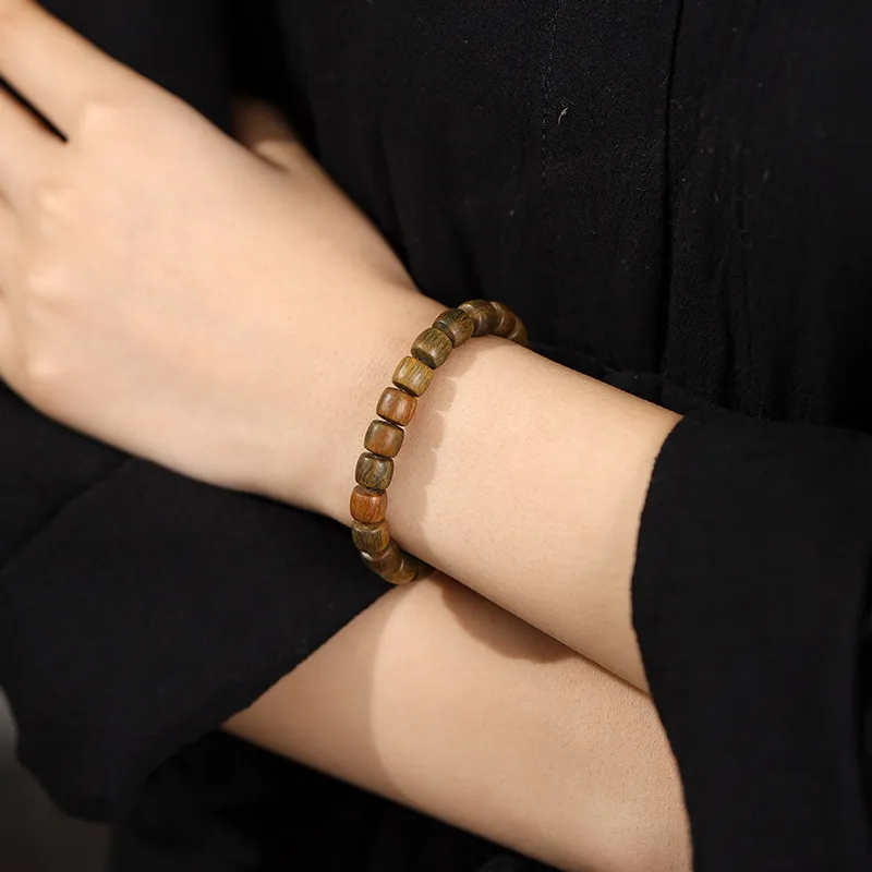 Yuxin Green Sandalwood Bracelets Unisex-5