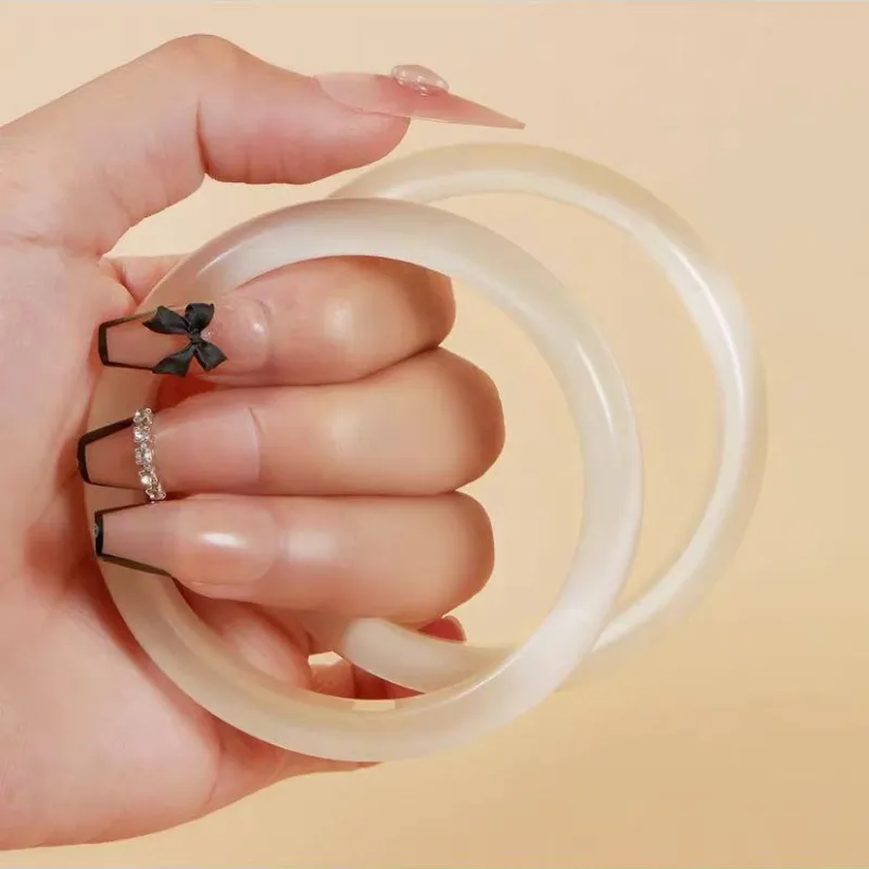 Yuxin Glass Cat Eye Jade Bangles Unisex-5