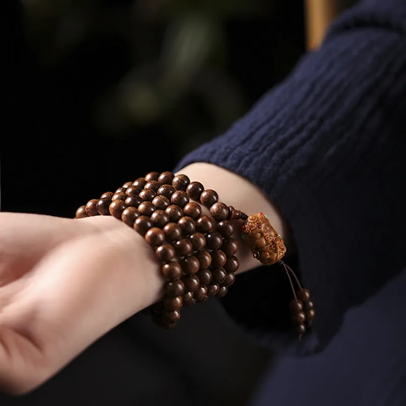 Yuxin Golden Sandalwood Bracelets Unisex-5