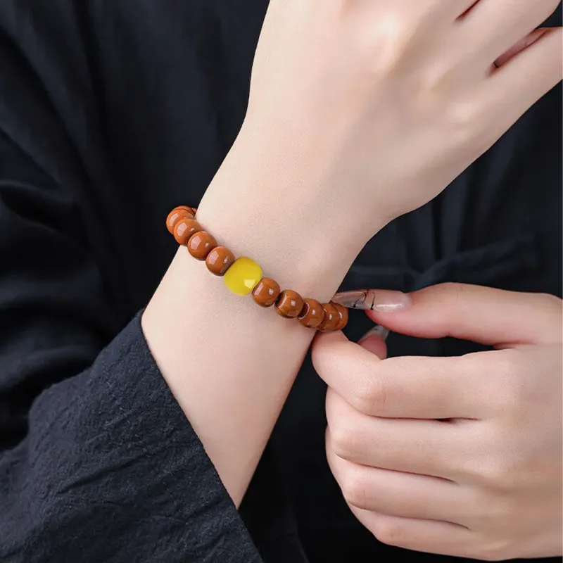 Yuxin Monkey Head Walnut Bracelets Unisex-3