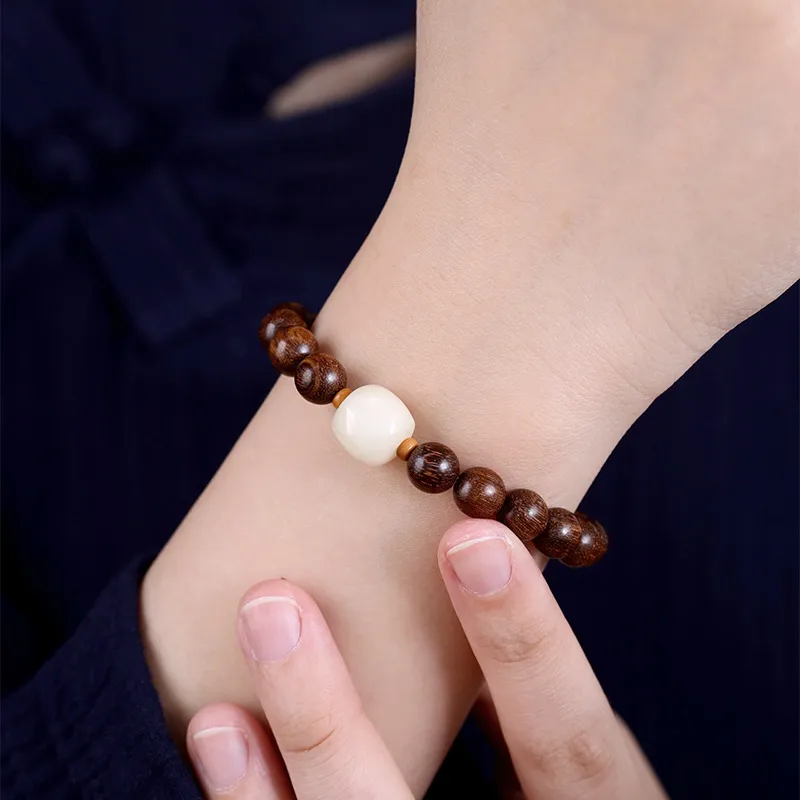 Yuxin Golden Sandalwood Bracelets Unisex-2