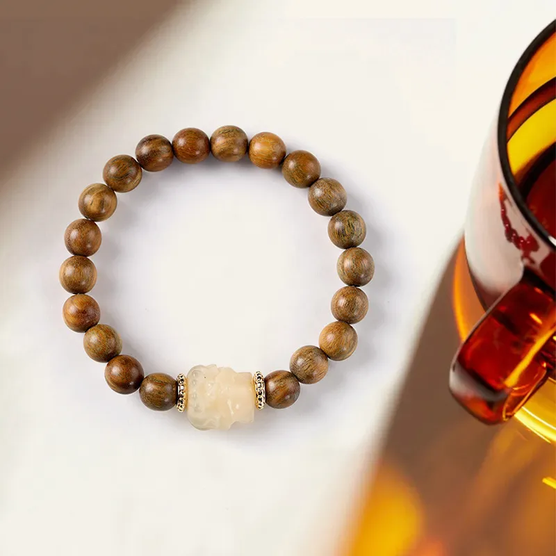 Yuxin Green Sandalwood Bracelets Unisex-4