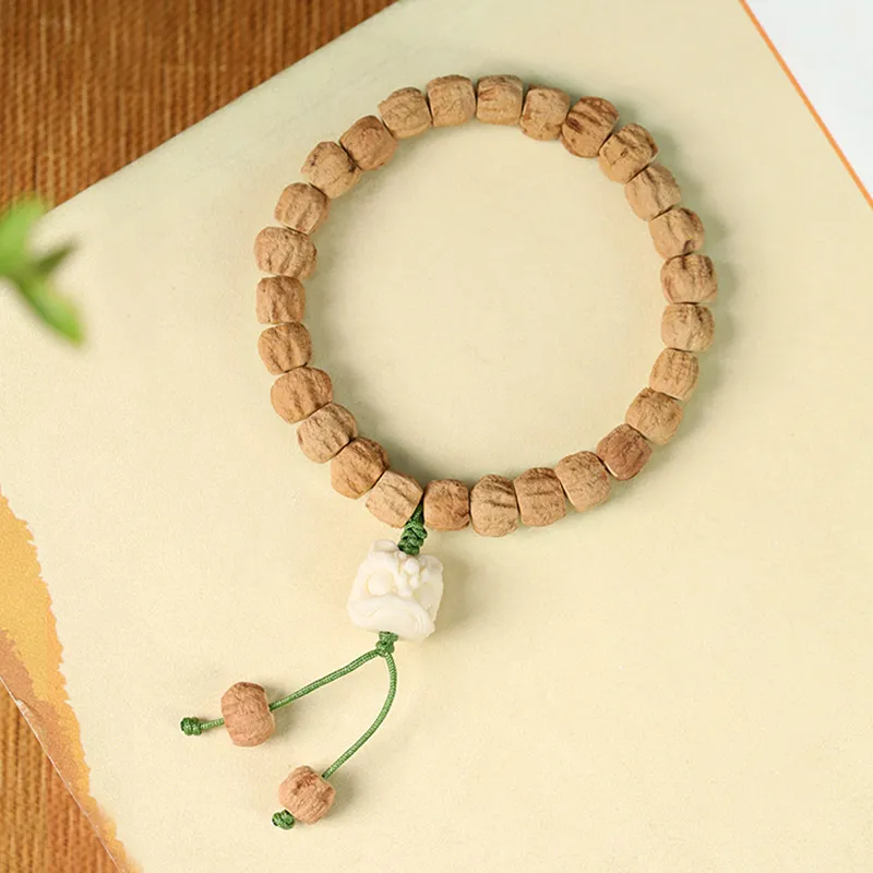 Yuxin Cacumen Platycladi Seeds Bracelets Unisex-2