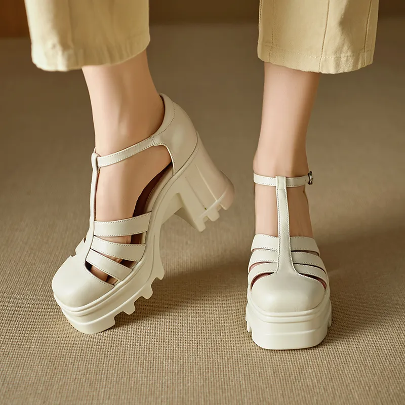 YIKEFEI Roman Sandals Women's-10