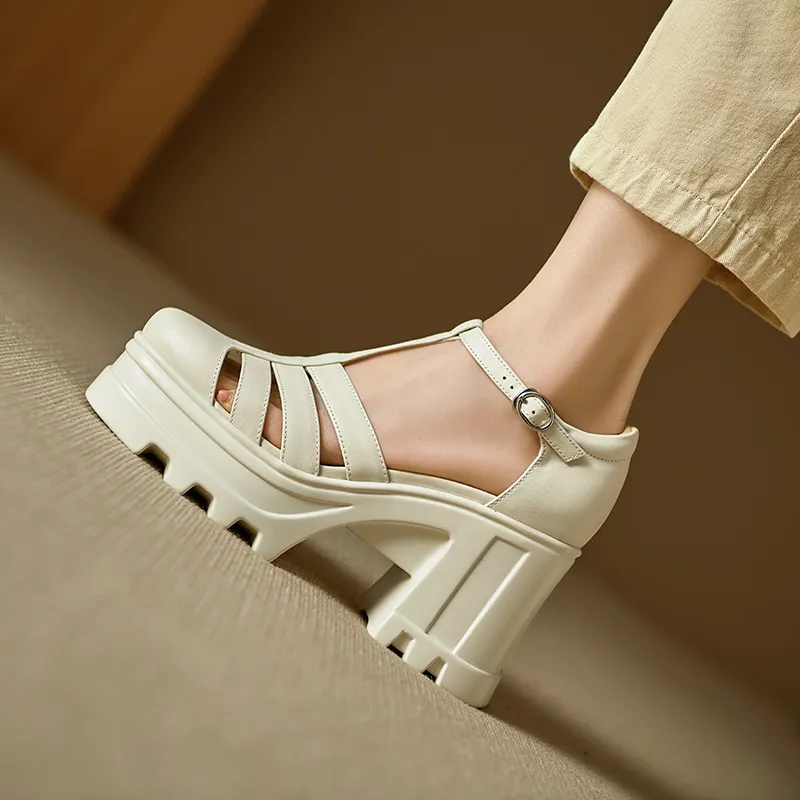 YIKEFEI Roman Sandals Women's-9