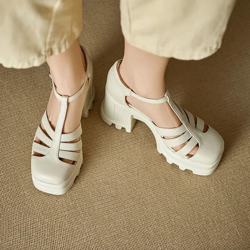 YIKEFEI Roman Sandals Women's-7