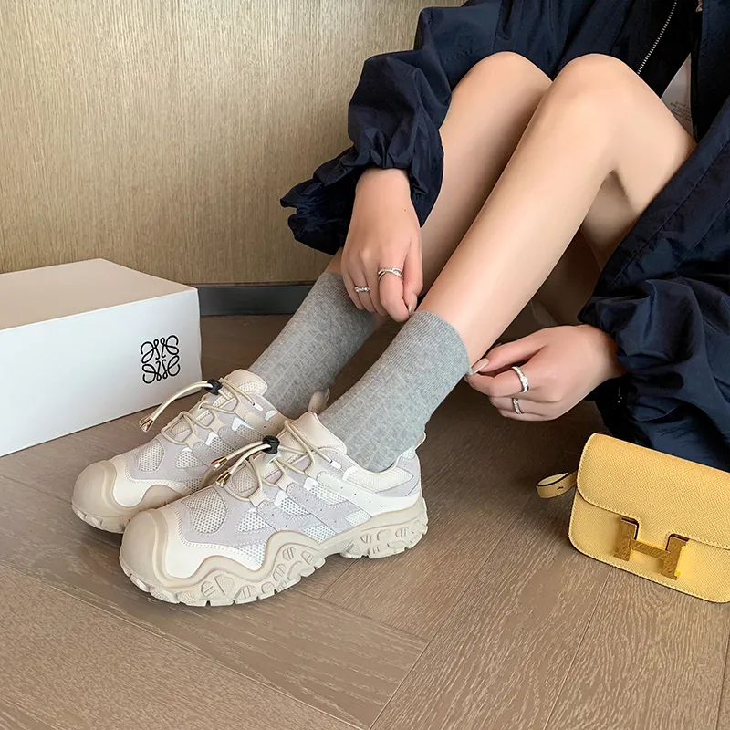 YIKEFEI Low-Top Chunky Sneakers Women's-1