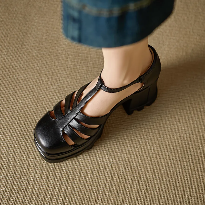 YIKEFEI Roman Sandals Women's-5