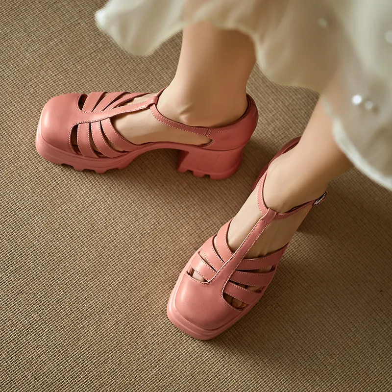 YIKEFEI Roman Sandals Women's-13