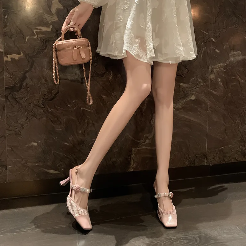 YIKEFEI Slim Heel High Heels Women's-10