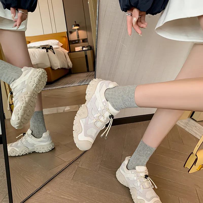 YIKEFEI Low-Top Chunky Sneakers Women's-2